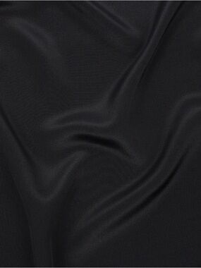 Silk Crepe de Chine fabric in Black - 12mm- 3.1 yards - 44” width